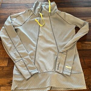 Avalanche Gray and Yellow Patterned Top